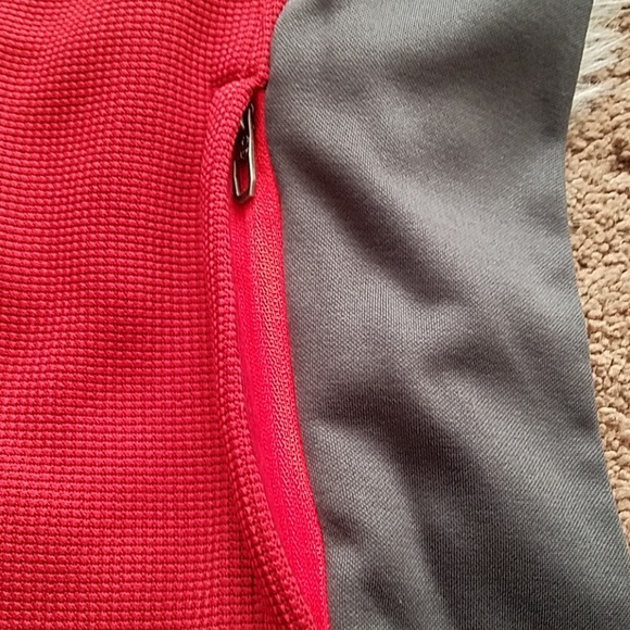 Men Spyder Full Zip Stryke Jacket Red - Picture 5 of 7